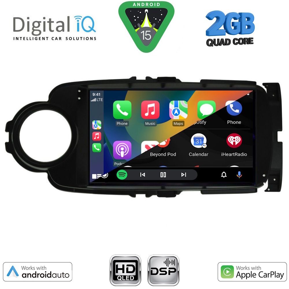 DIGITAL IQ BXC 3737BL_CPAA (9inc) MULTIMEDIA TABLET for TOYOTA YARIS mod. 2011-2015 (BLACK) DIGITAL IQ BXC 3737BL_CPAA (9inc) MULTIMEDIA TABLET for TOYOTA YARIS mod. 2011-2015 (BLACK)