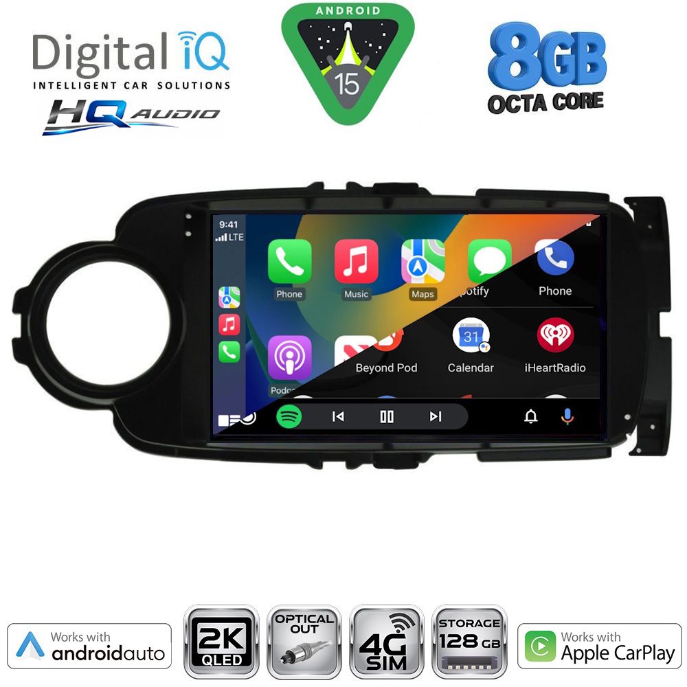 DIGITAL IQ BXK 20737BL_CPAA (9inc) MULTIMEDIA TABLET for TOYOTA YARIS mod. 2011-2015 (BLACK) DIGITAL IQ BXK 20737BL_CPAA (9inc) MULTIMEDIA TABLET for TOYOTA YARIS mod. 2011-2015 (BLACK)