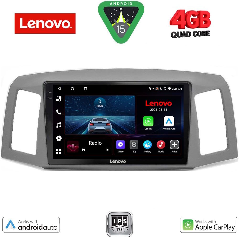 LENOVO LVE 8281_CPAA (10inc) MULTIMEDIA TABLET for JEEP GRAND CHEROKEE mod. 2005-2007 LENOVO LVE 8281_CPAA (10inc) MULTIMEDIA TABLET for JEEP GRAND CHEROKEE mod. 2005-2007