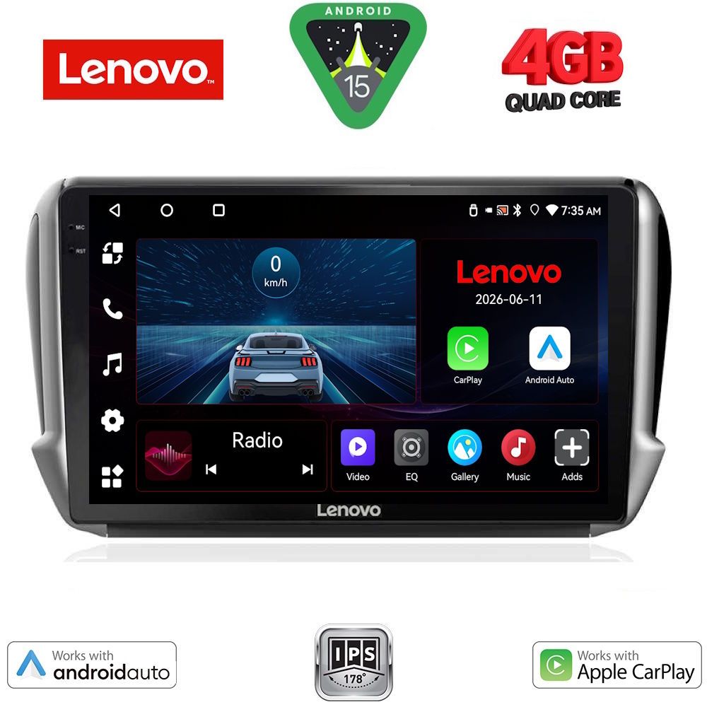 LENOVO LVE 8508_CPAA (10inc) MULTIMEDIA TABLET for PEUGEOT 208-2008 mod. 2012-2021 LENOVO LVE 8508_CPAA (10inc) MULTIMEDIA TABLET for PEUGEOT 208-2008 mod. 2012-2021
