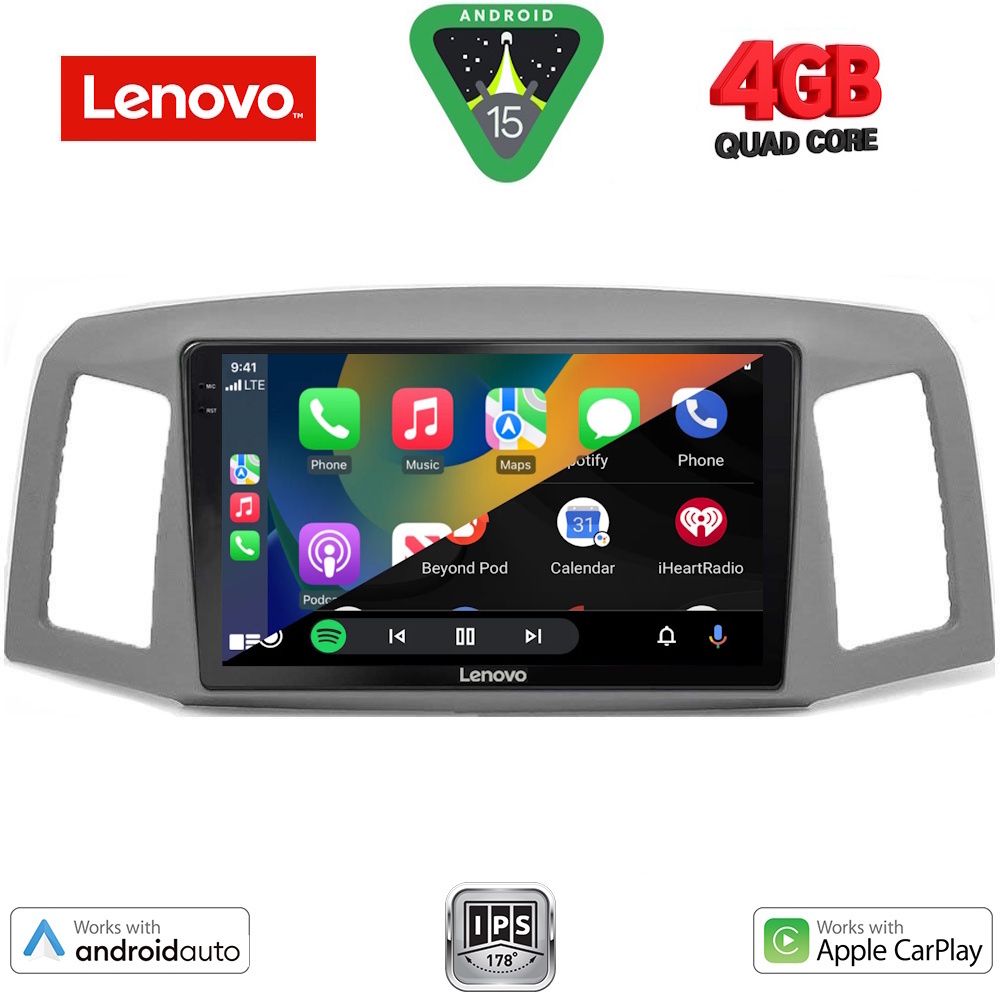 LENOVO LVE 8281_CPAA (10inc) MULTIMEDIA TABLET for JEEP GRAND CHEROKEE mod. 2005-2007 LENOVO LVE 8281_CPAA (10inc) MULTIMEDIA TABLET for JEEP GRAND CHEROKEE mod. 2005-2007