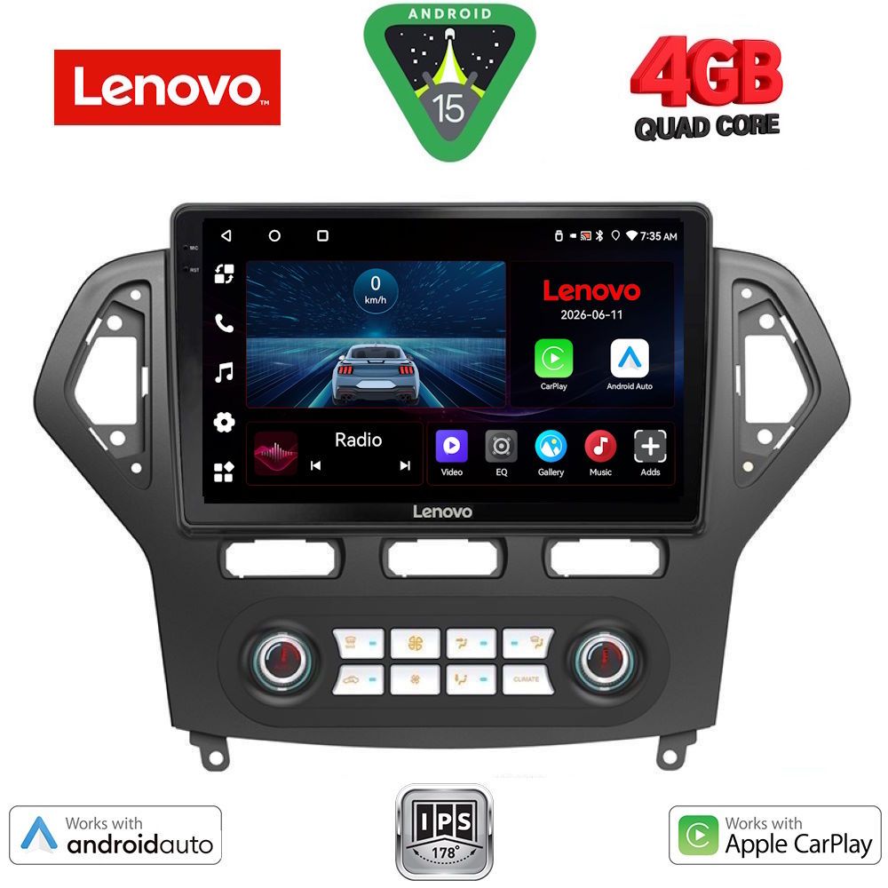 LENOVO LVE 8162_CPAA CLIMA (10inc) MULTIMEDIA TABLET for FORD MONDEO mod. 2007-2011 LENOVO LVE 8162_CPAA CLIMA (10inc) MULTIMEDIA TABLET for FORD MONDEO mod. 2007-2011