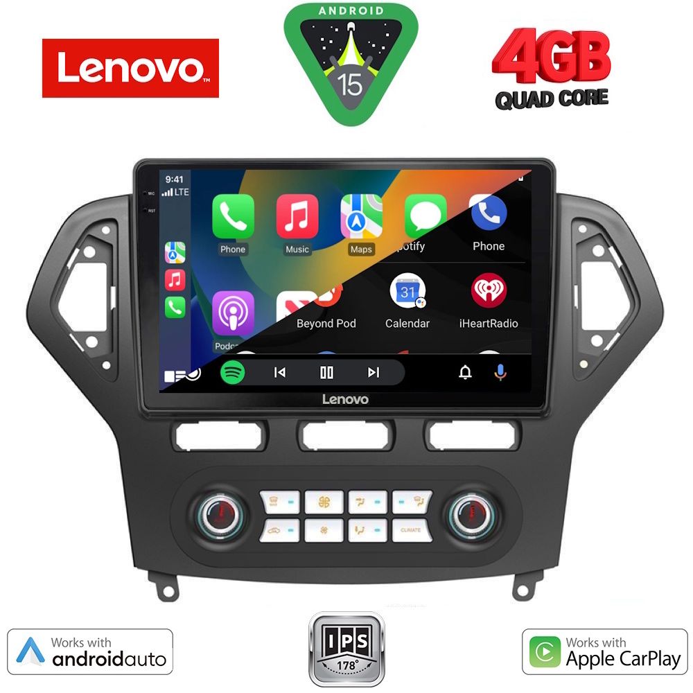 LENOVO LVE 8162_CPAA CLIMA (10inc) MULTIMEDIA TABLET for FORD MONDEO mod. 2007-2011 LENOVO LVE 8162_CPAA CLIMA (10inc) MULTIMEDIA TABLET for FORD MONDEO mod. 2007-2011