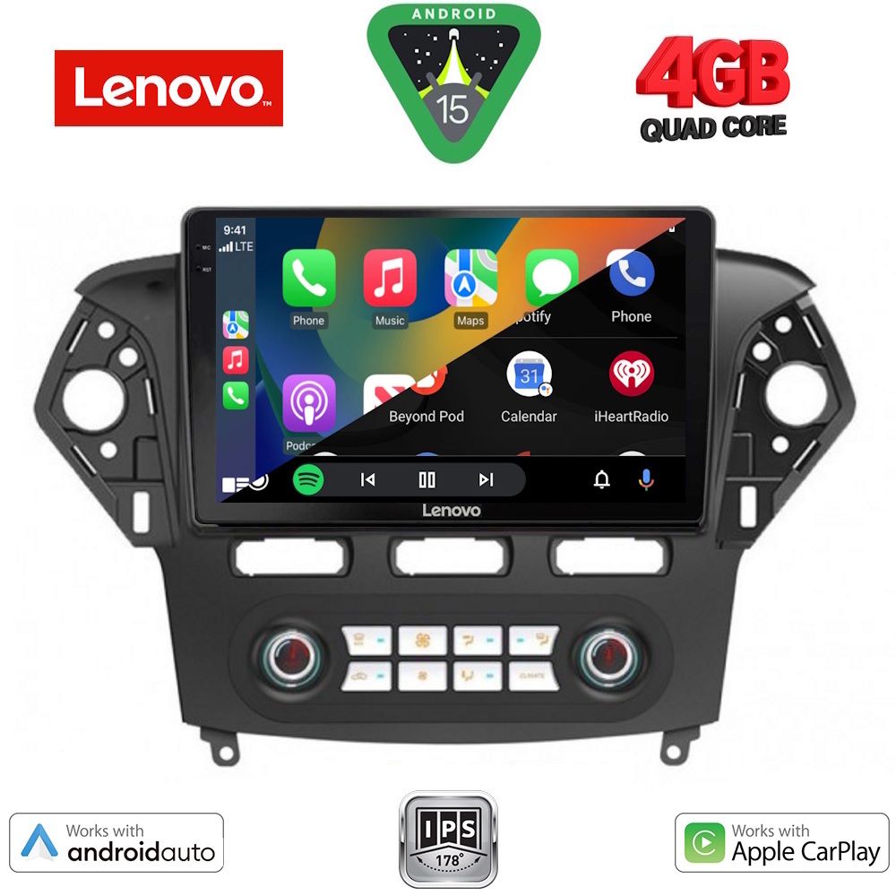 LENOVO LVE 8163_CPAA CLIMA (10inc) MULTIMEDIA TABLET for FORD MONDEO mod. 2011-2013 LENOVO LVE 8163_CPAA CLIMA (10inc) MULTIMEDIA TABLET for FORD MONDEO mod. 2011-2013