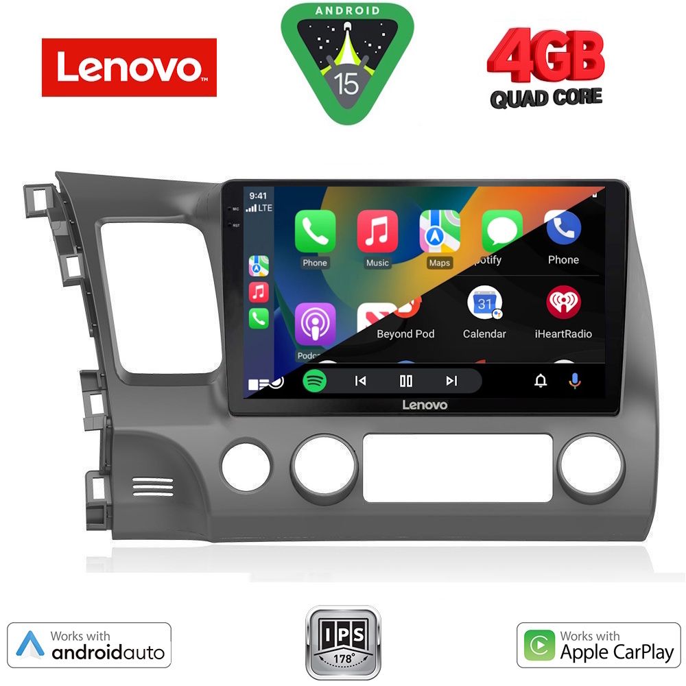 LENOVO LVE 8188_CPAA (10inc) MULTIMEDIA TABLET for HONDA CIVIC 4D mod. 2006-2012 LENOVO LVE 8188_CPAA (10inc) MULTIMEDIA TABLET for HONDA CIVIC 4D mod. 2006-2012