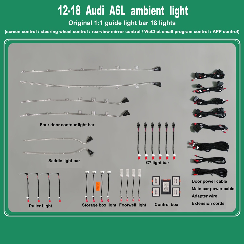 DIQ AMBIENT AUDI A6 (4G) (Digital iQ Ambient Light for Audi A6 mod. 2012-2018 with 18 Lights) DIQ AMBIENT AUDI A6 (4G) (Digital iQ Ambient Light for Audi A6 mod. 2012-2018 with 18 Lights)