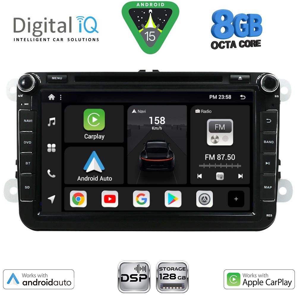 DIGITAL IQ BXF 779_CPAA (8" DVD) MULTIMEDIA SYSTEM for VW – SKODA – SEAT GROUP mod. 2004-2018 DIGITAL IQ BXF 779_CPAA (8" DVD) MULTIMEDIA SYSTEM for VW – SKODA – SEAT GROUP mod. 2004-2018