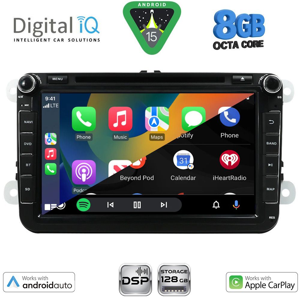 DIGITAL IQ BXF 779_CPAA (8" DVD) MULTIMEDIA SYSTEM for VW – SKODA – SEAT GROUP mod. 2004-2018 DIGITAL IQ BXF 779_CPAA (8" DVD) MULTIMEDIA SYSTEM for VW – SKODA – SEAT GROUP mod. 2004-2018