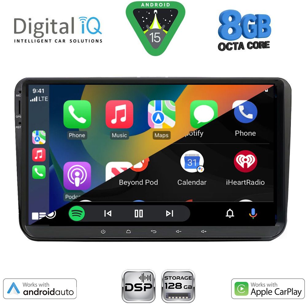 DIGITAL IQ BXF 789_CPAA (9" DECK) MULTIMEDIA SYSTEM for VW – SKODA – SEAT GROUP mod. 2004-2018 DIGITAL IQ BXF 789_CPAA (9" DECK) MULTIMEDIA SYSTEM for VW – SKODA – SEAT GROUP mod. 2004-2018