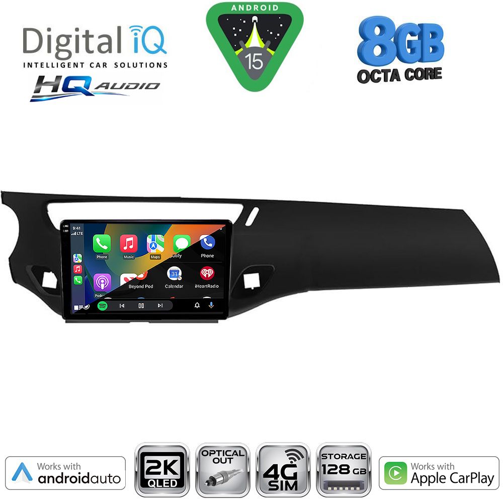 DIGITAL IQ BXK 20092BL_CPAA (9inc) MULTIMEDIA TABLET for CITROEN C3 - DS3 mod. 2009-2016 (BLACK) DIGITAL IQ BXK 20092BL_CPAA (9inc) MULTIMEDIA TABLET for CITROEN C3 - DS3 mod. 2009-2016 (BLACK)