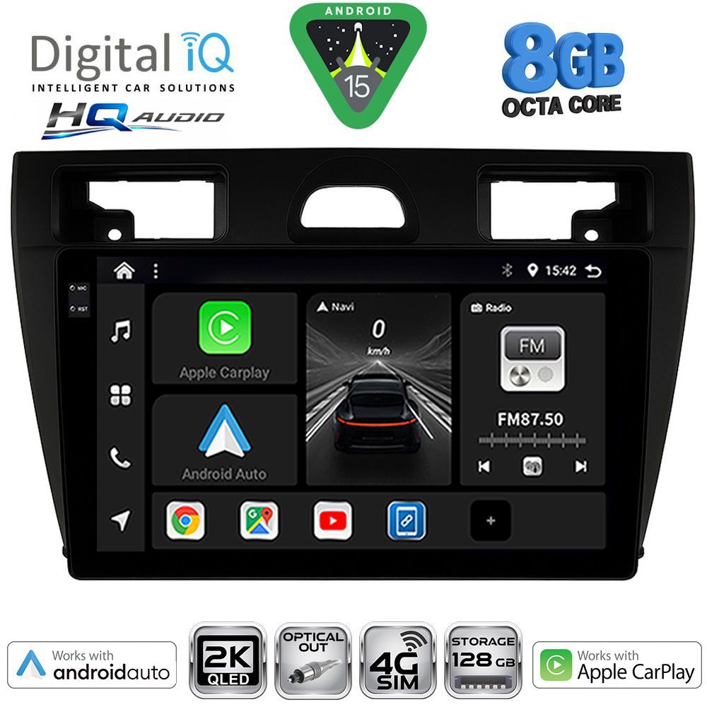 DIGITAL IQ BXK 20153BL_CPAA (9inc) MULTIMEDIA TABLET for FORD FIESTA mod. 2005-2008 (BLACK) DIGITAL IQ BXK 20153BL_CPAA (9inc) MULTIMEDIA TABLET for FORD FIESTA mod. 2005-2008 (BLACK)