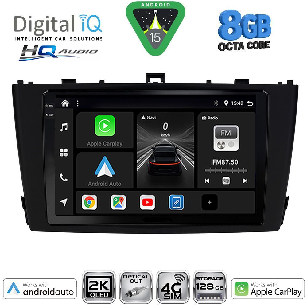 DIGITAL IQ BXK 20705BL_CPAA (9inc) MULTIMEDIA TABLET for TOYOTA AVENSIS (T27) mod. 2009-2015 (BLACK) DIGITAL IQ BXK 20705BL_CPAA (9inc) MULTIMEDIA TABLET for TOYOTA AVENSIS (T27) mod. 2009-2015 (BLACK)