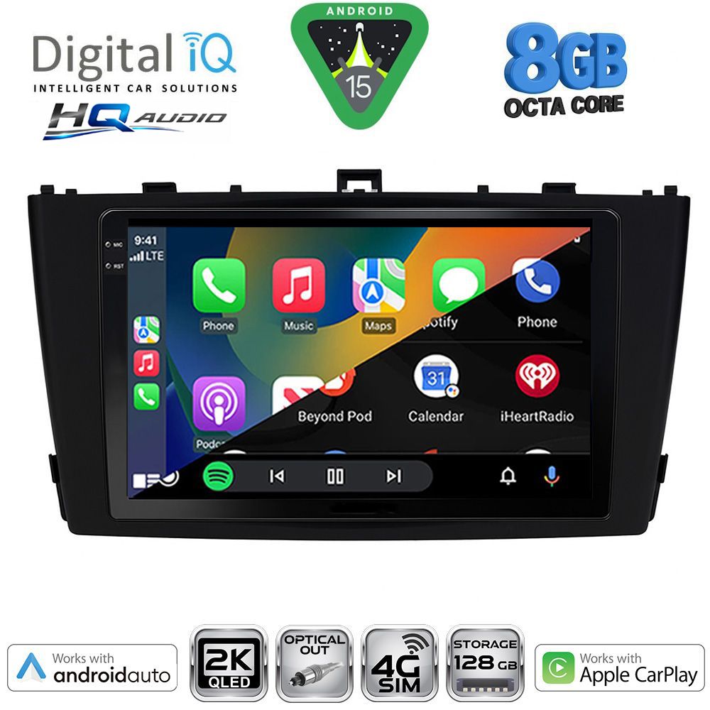 DIGITAL IQ BXK 20705BL_CPAA (9inc) MULTIMEDIA TABLET for TOYOTA AVENSIS (T27) mod. 2009-2015 (BLACK) DIGITAL IQ BXK 20705BL_CPAA (9inc) MULTIMEDIA TABLET for TOYOTA AVENSIS (T27) mod. 2009-2015 (BLACK)