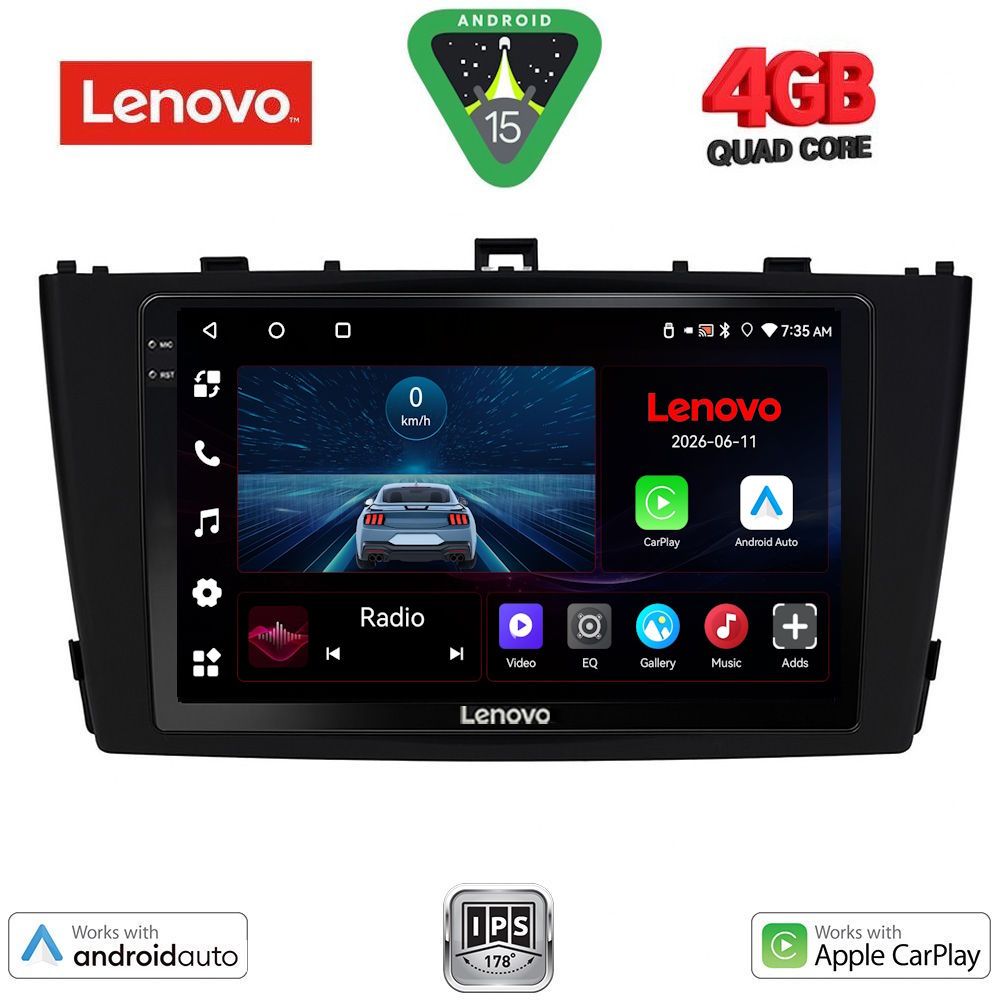 LENOVO LVE 8705BL_CPAA (9inc) MULTIMEDIA TABLET for TOYOTA AVENSIS (T27) mod. 2009-2015 (BLACK) LENOVO LVE 8705BL_CPAA (9inc) MULTIMEDIA TABLET for TOYOTA AVENSIS (T27) mod. 2009-2015 (BLACK)