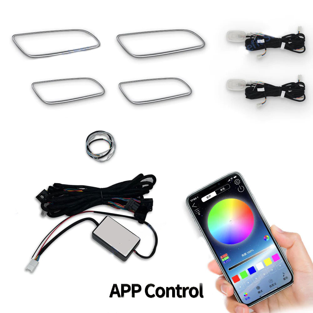 DIQ AMBIENT 8171 C - HANDLES for BENZ A-CLA-GLA mod. 2012-2020 (Digital iQ Handles Ambient Light Kit for MERCEDES A - CLA - GLA mod. 2012-2020)