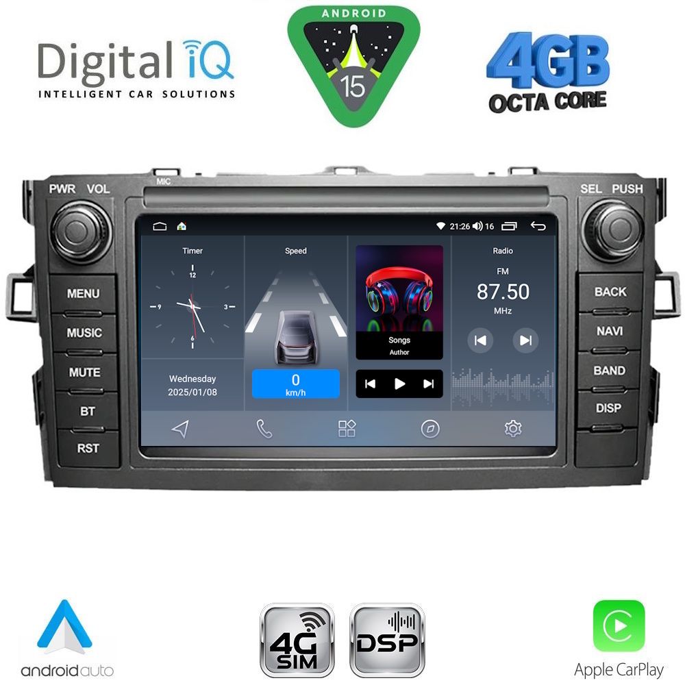 DIGITAL IQ BLG 428_CPA (7″ DECK) MULTIMEDIA OEM for TOYOTA AURIS mod. 2007-2012 DIGITAL IQ BLG 428_CPA (7″ DECK) MULTIMEDIA OEM for TOYOTA AURIS mod. 2007-2012