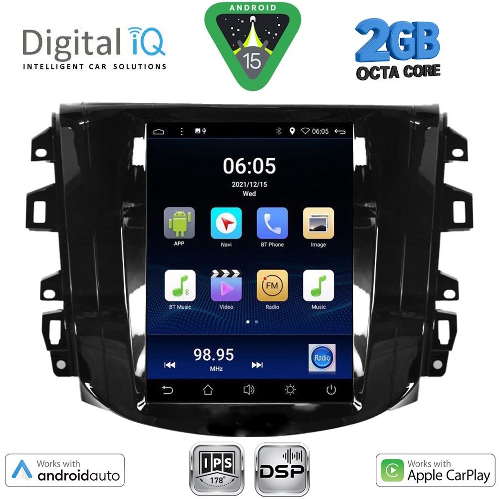 DIGITAL IQ BXF 5856_CPAA TESLA STYLE for NISSAN NAVARA mod. 2016-2025 DIGITAL IQ BXF 5856_CPAA TESLA STYLE for NISSAN NAVARA mod. 2016-2025