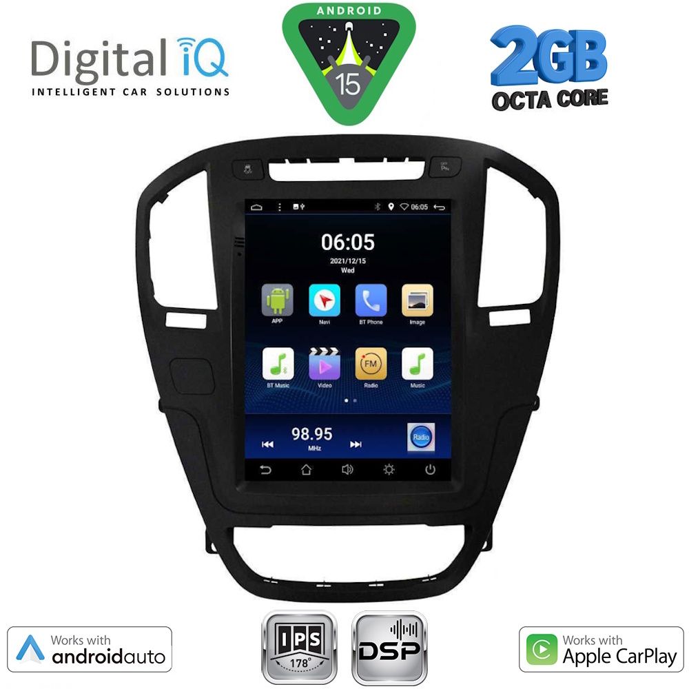 DIGITAL IQ BXF 5914BL_CPAA TESLA STYLE for OPEL INSIGNIA mod. 2008-2013 (Black colour) DIGITAL IQ BXF 5914BL_CPAA TESLA STYLE for OPEL INSIGNIA mod. 2008-2013 (Black colour)