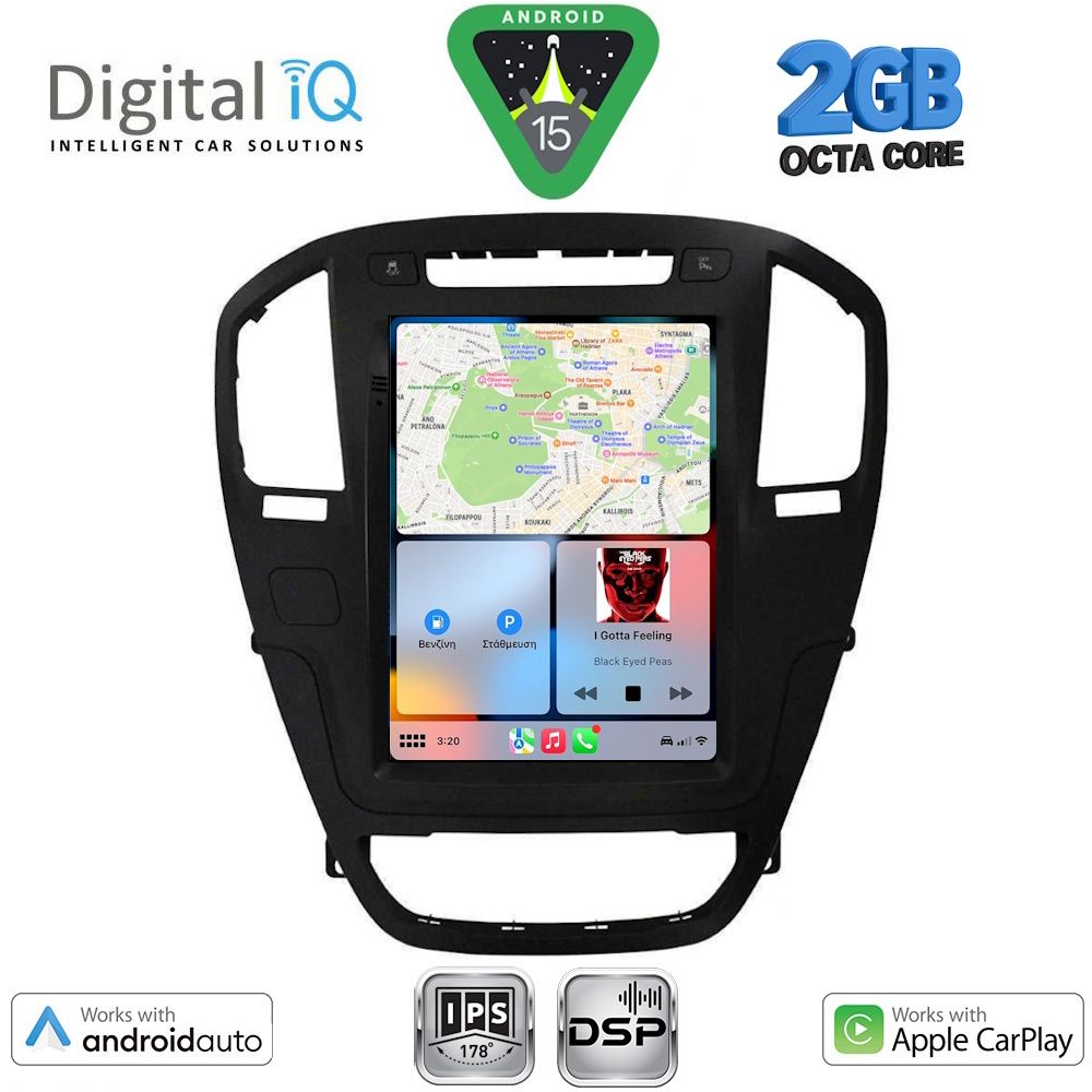 DIGITAL IQ BXF 5914BL_CPAA TESLA STYLE for OPEL INSIGNIA mod. 2008-2013 (Black colour) DIGITAL IQ BXF 5914BL_CPAA TESLA STYLE for OPEL INSIGNIA mod. 2008-2013 (Black colour)
