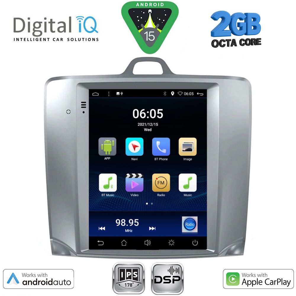 DIGITAL IQ BXF 5956_CPAA TESLA STYLE for FORD FOCUS mod. 2004-2011 DIGITAL IQ BXF 5956_CPAA TESLA STYLE for FORD FOCUS mod. 2004-2011