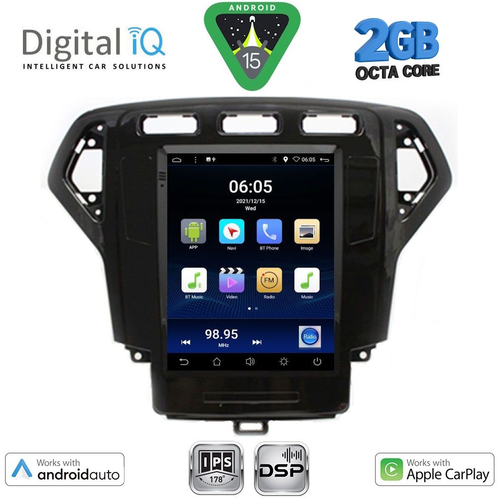 DIGITAL IQ BXF 5957_CPAA TESLA STYLE for FORD MONDEO mod. 2007-2010 DIGITAL IQ BXF 5957_CPAA TESLA STYLE for FORD MONDEO mod. 2007-2010