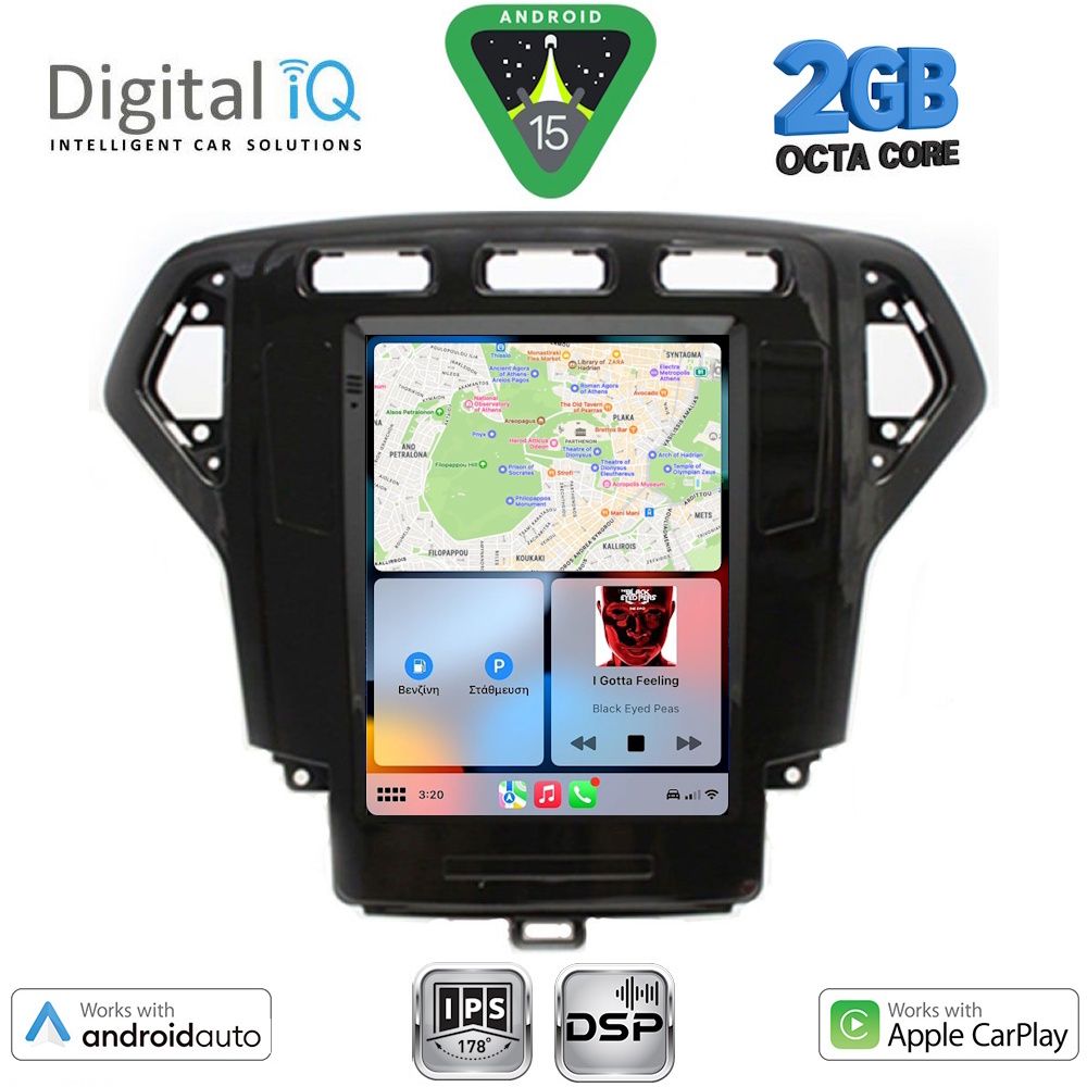 DIGITAL IQ BXF 5957_CPAA TESLA STYLE for FORD MONDEO mod. 2007-2010 DIGITAL IQ BXF 5957_CPAA TESLA STYLE for FORD MONDEO mod. 2007-2010