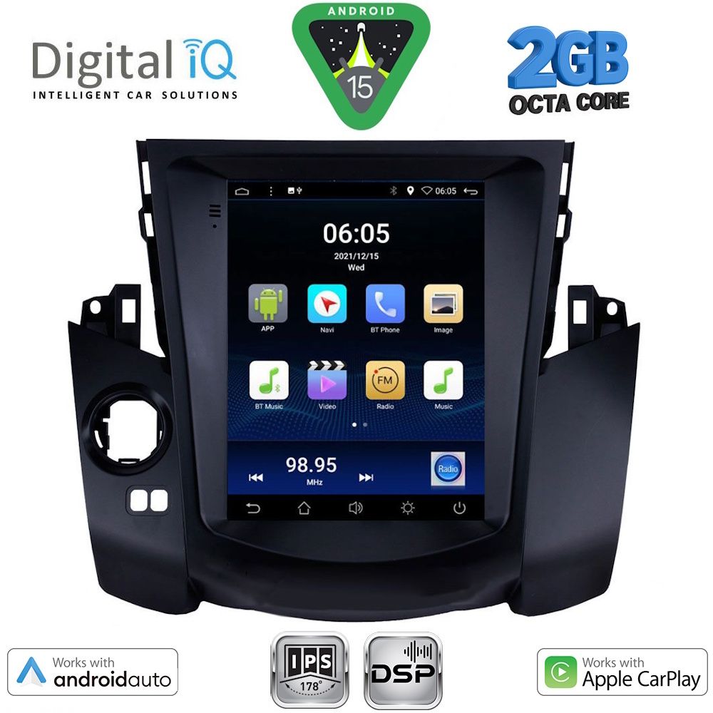 DIGITAL IQ BXF 5969_CPAA TESLA STYLE for TOYOTA RAV 4 mod. 2006-2012 DIGITAL IQ BXF 5969_CPAA TESLA STYLE for TOYOTA RAV 4 mod. 2006-2012