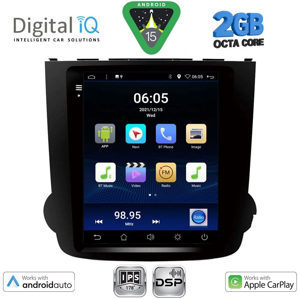 DIGITAL IQ BXF 5977_CPAA TESLA STYLE for HONDA CRV mod. 2007-2012 DIGITAL IQ BXF 5977_CPAA TESLA STYLE for HONDA CRV mod. 2007-2012
