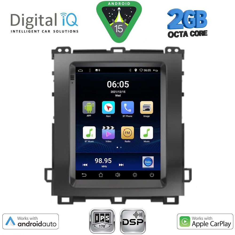 DIGITAL IQ BXF 5982_CPAA TESLA STYLE for TOYOTA LANDCRUISER mod. 2003-2009 DIGITAL IQ BXF 5982_CPAA TESLA STYLE for TOYOTA LANDCRUISER mod. 2003-2009