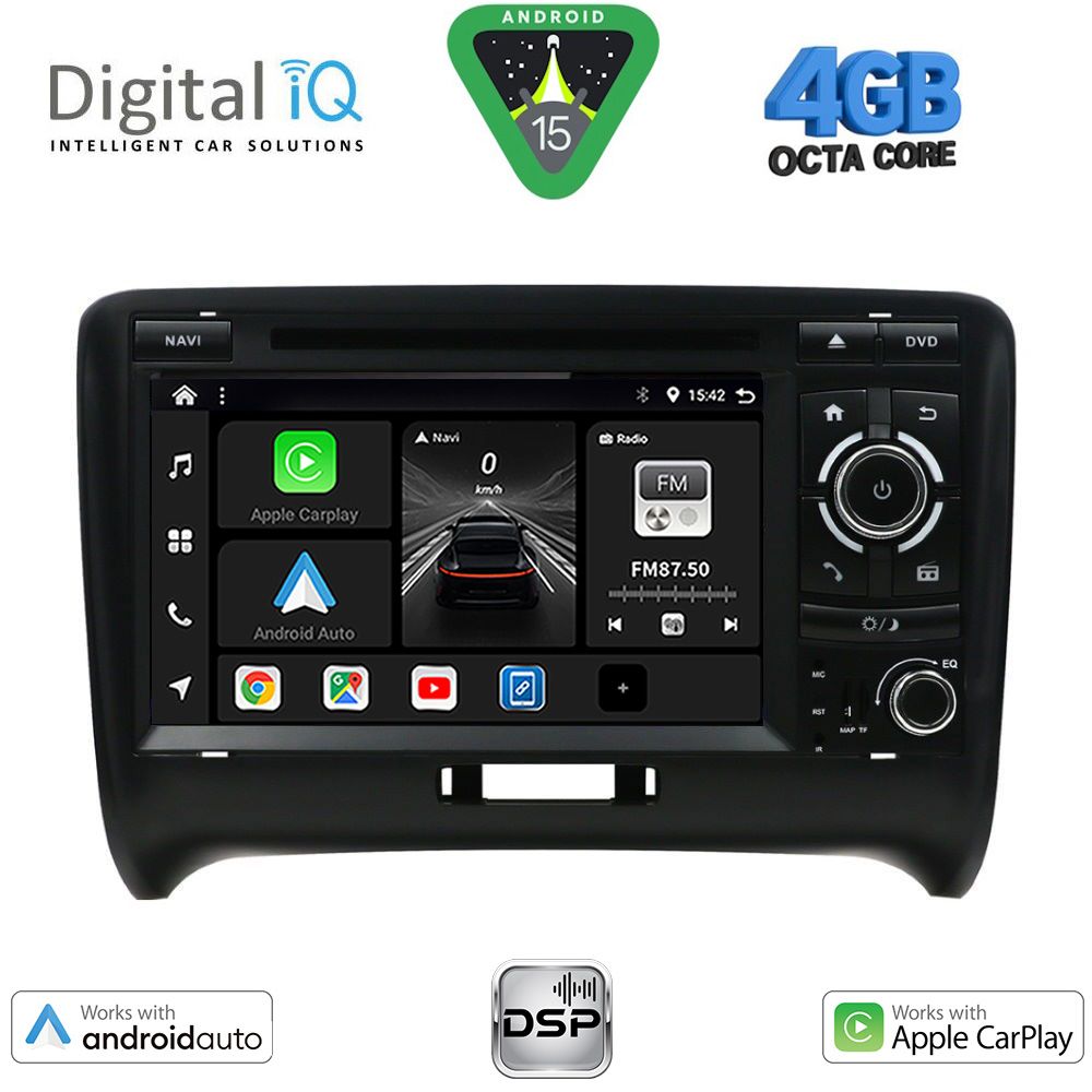 DIGITAL IQ BXF 678_CPAA (7" DVD) MULTIMEDIA SYSTEM for AUDI ΤΤ mod. 2007-2015 DIGITAL IQ BXF 678_CPAA (7" DVD) MULTIMEDIA SYSTEM for AUDI ΤΤ mod. 2007-2015