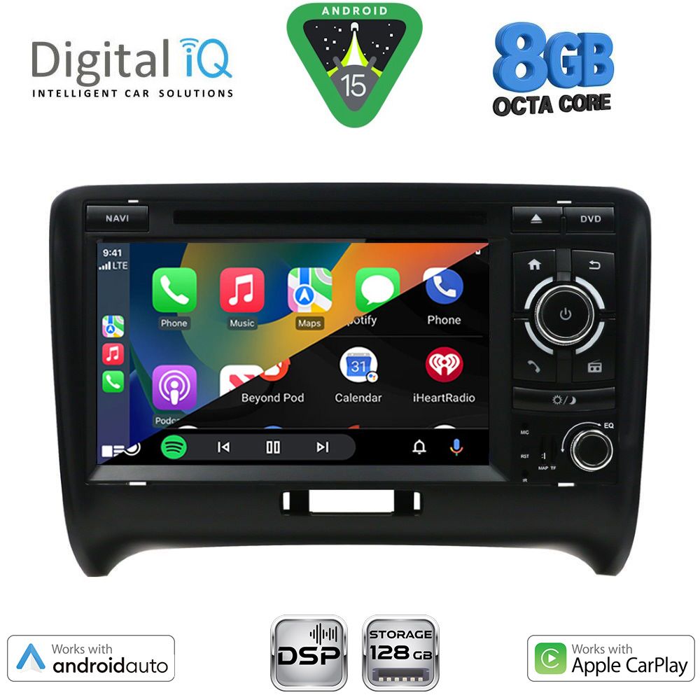 DIGITAL IQ BXF 778_CPAA (7" DVD) MULTIMEDIA SYSTEM for AUDI ΤΤ mod. 2007-2015 DIGITAL IQ BXF 778_CPAA (7" DVD) MULTIMEDIA SYSTEM for AUDI ΤΤ mod. 2007-2015