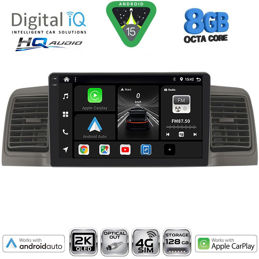 DIGITAL IQ BXK 20712GR_CPAA (9inc) MULTIMEDIA TABLET for TOYOTA COROLLA mod. 2001-2006 (GREY) DIGITAL IQ BXK 20712GR_CPAA (9inc) MULTIMEDIA TABLET for TOYOTA COROLLA mod. 2001-2006 (GREY)