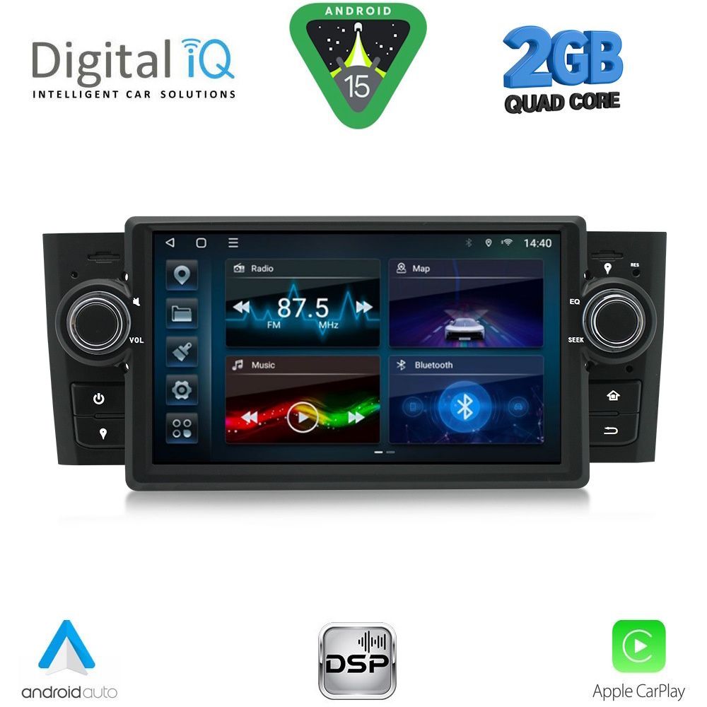 DIGITAL IQ BLD 263_CPA (7" DECK) MULTIMEDIA SYSTEM for GRANDE PUNTO mod. 2005-2012 DIGITAL IQ BLD 263_CPA (7" DECK) MULTIMEDIA SYSTEM for GRANDE PUNTO mod. 2005-2012