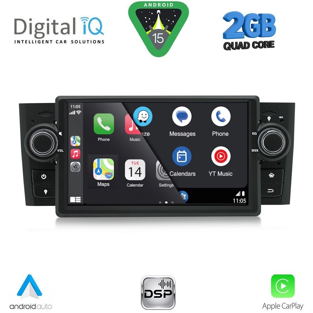 DIGITAL IQ BLD 263_CPA (7" DECK) MULTIMEDIA SYSTEM for GRANDE PUNTO mod. 2005-2012 DIGITAL IQ BLD 263_CPA (7" DECK) MULTIMEDIA SYSTEM for GRANDE PUNTO mod. 2005-2012
