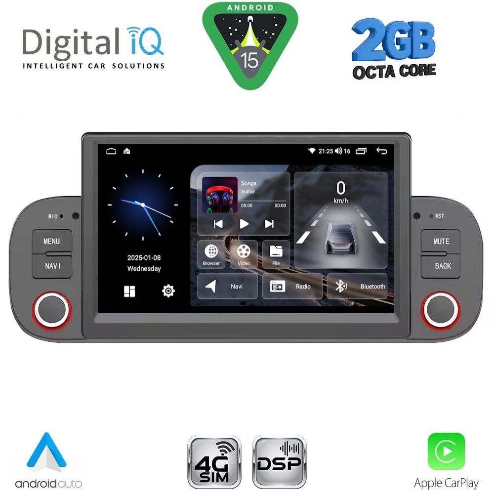 DIGITAL IQ BLF 322_CPA (7" DECK) MULTIMEDIA SYSTEM for FIAT PANDA mod. 2012-2021 DIGITAL IQ BLF 322_CPA (7" DECK) MULTIMEDIA SYSTEM for FIAT PANDA mod. 2012-2021