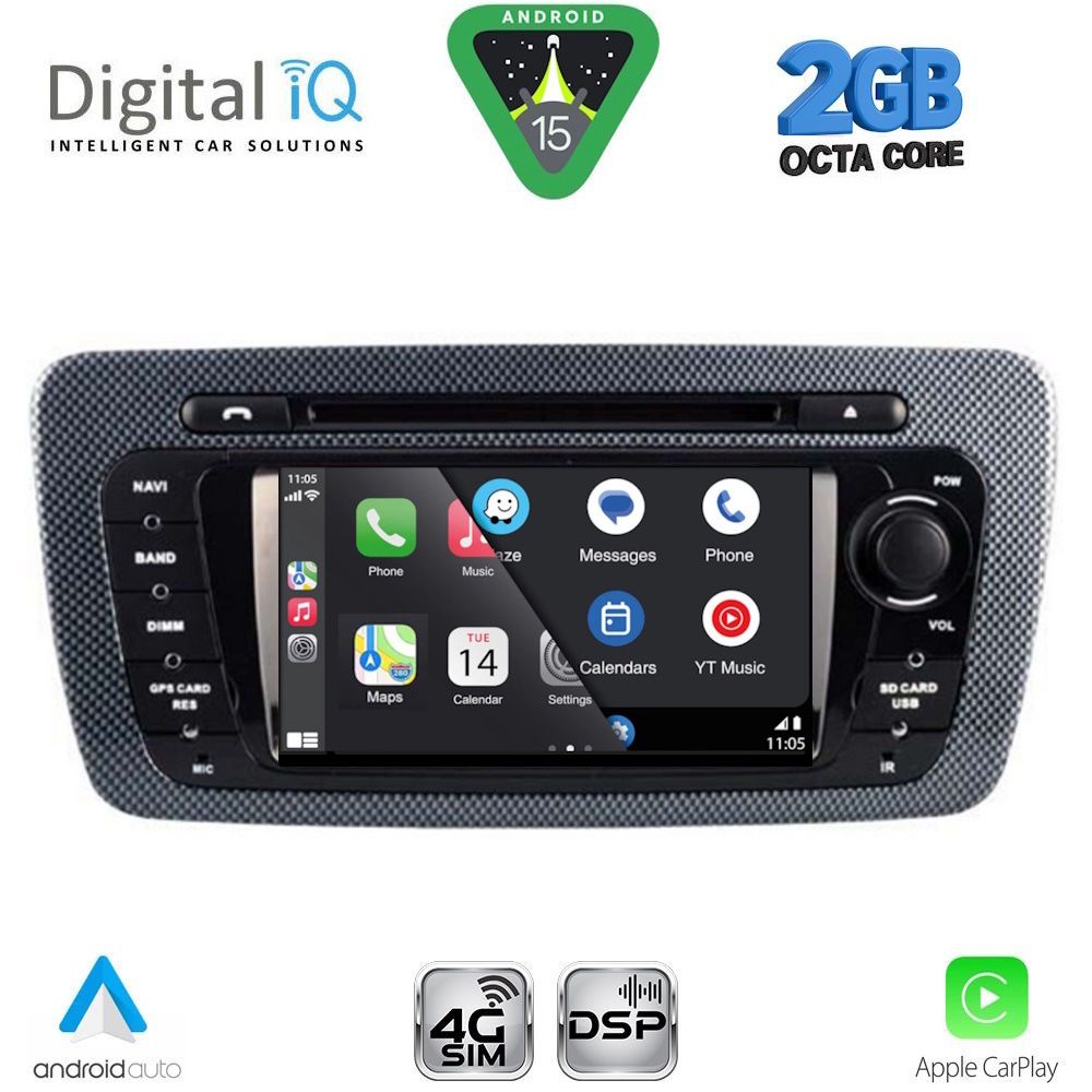 DIGITAL IQ BLF 346_CPA (7" DECK) MULTIMEDIA SYSTEM for SEAT IBIZA mod. 2008-2015 DIGITAL IQ BLF 346_CPA (7" DECK) MULTIMEDIA SYSTEM for SEAT IBIZA mod. 2008-2015