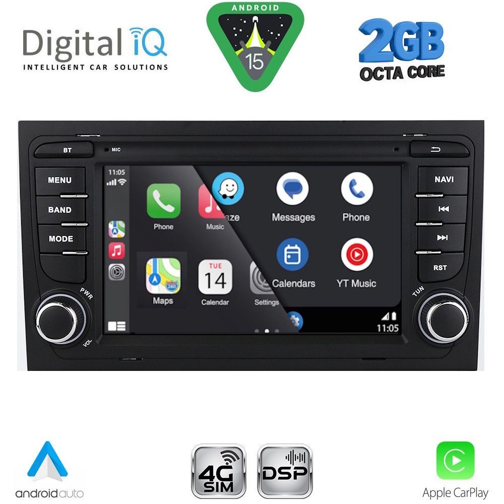 DIGITAL IQ BLF 350_CPA (7" DECK) MULTIMEDIA OEM for AUDI A4 mod. 2002-2008 DIGITAL IQ BLF 350_CPA (7" DECK) MULTIMEDIA OEM for AUDI A4 mod. 2002-2008