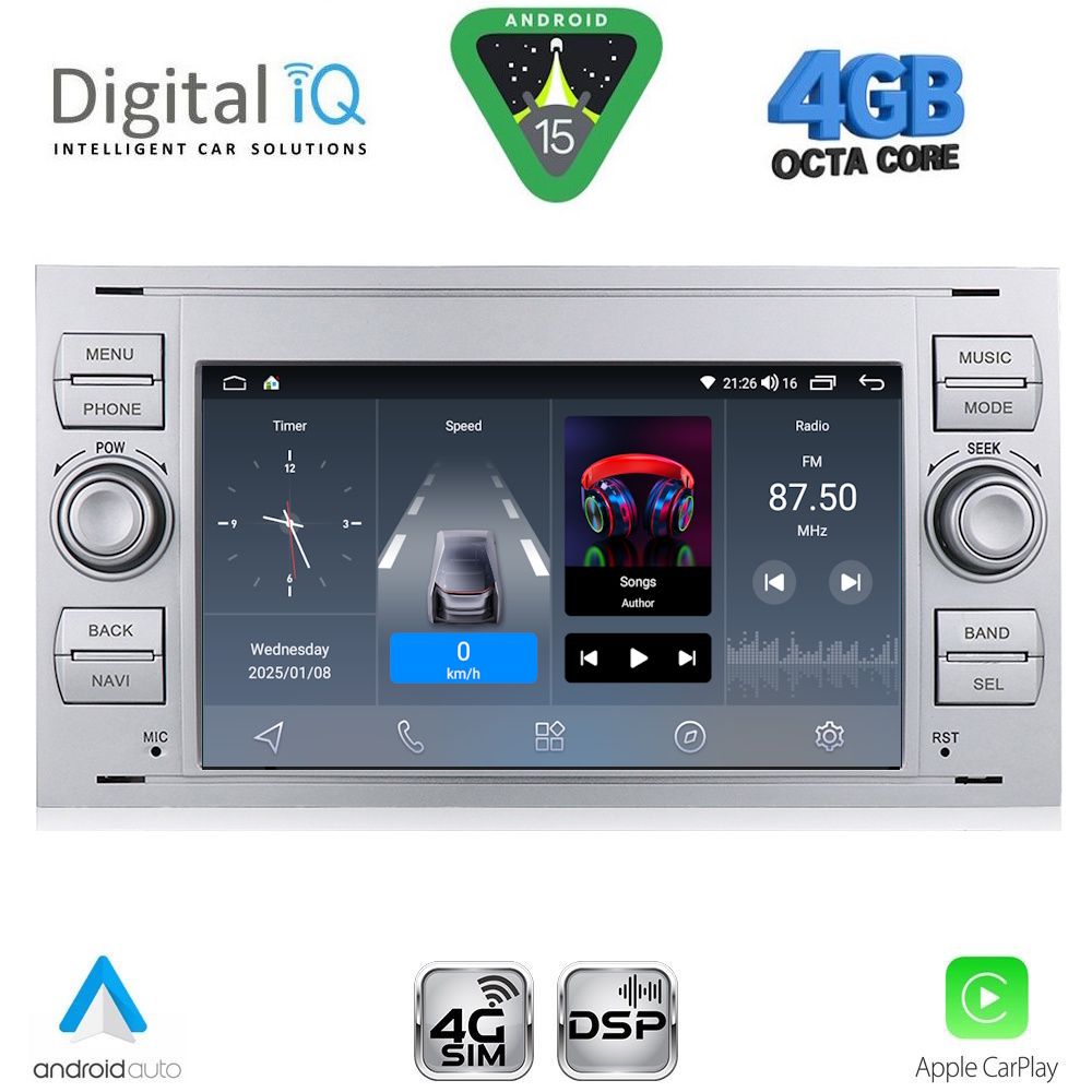 DIGITAL IQ BLG 402S_CPA (7" DECK) MULTIMEDIA SYSTEM for FORD mod. 2004-2008 DIGITAL IQ BLG 402S_CPA (7" DECK) MULTIMEDIA SYSTEM for FORD mod. 2004-2008