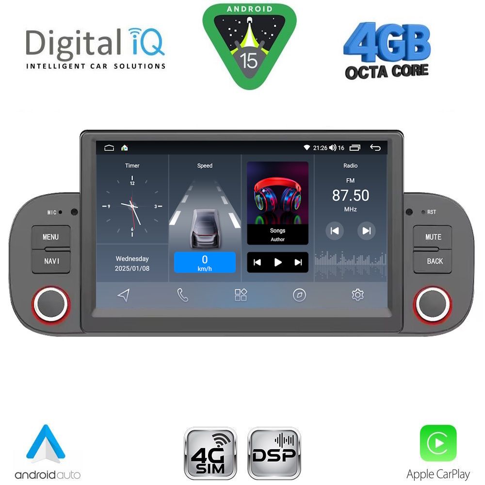 DIGITAL IQ BLG 422_CPA (7" DECK) MULTIMEDIA SYSTEM for FIAT PANDA mod. 2012-2021 DIGITAL IQ BLG 422_CPA (7" DECK) MULTIMEDIA SYSTEM for FIAT PANDA mod. 2012-2021