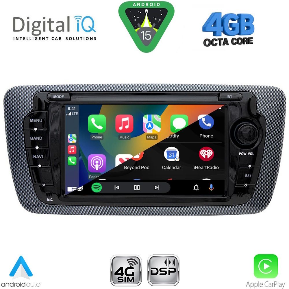 DIGITAL IQ BLG 446_CPA (7" DECK) MULTIMEDIA SYSTEM for SEAT IBIZA mod. 2008-2015 DIGITAL IQ BLG 446_CPA (7" DECK) MULTIMEDIA SYSTEM for SEAT IBIZA mod. 2008-2015