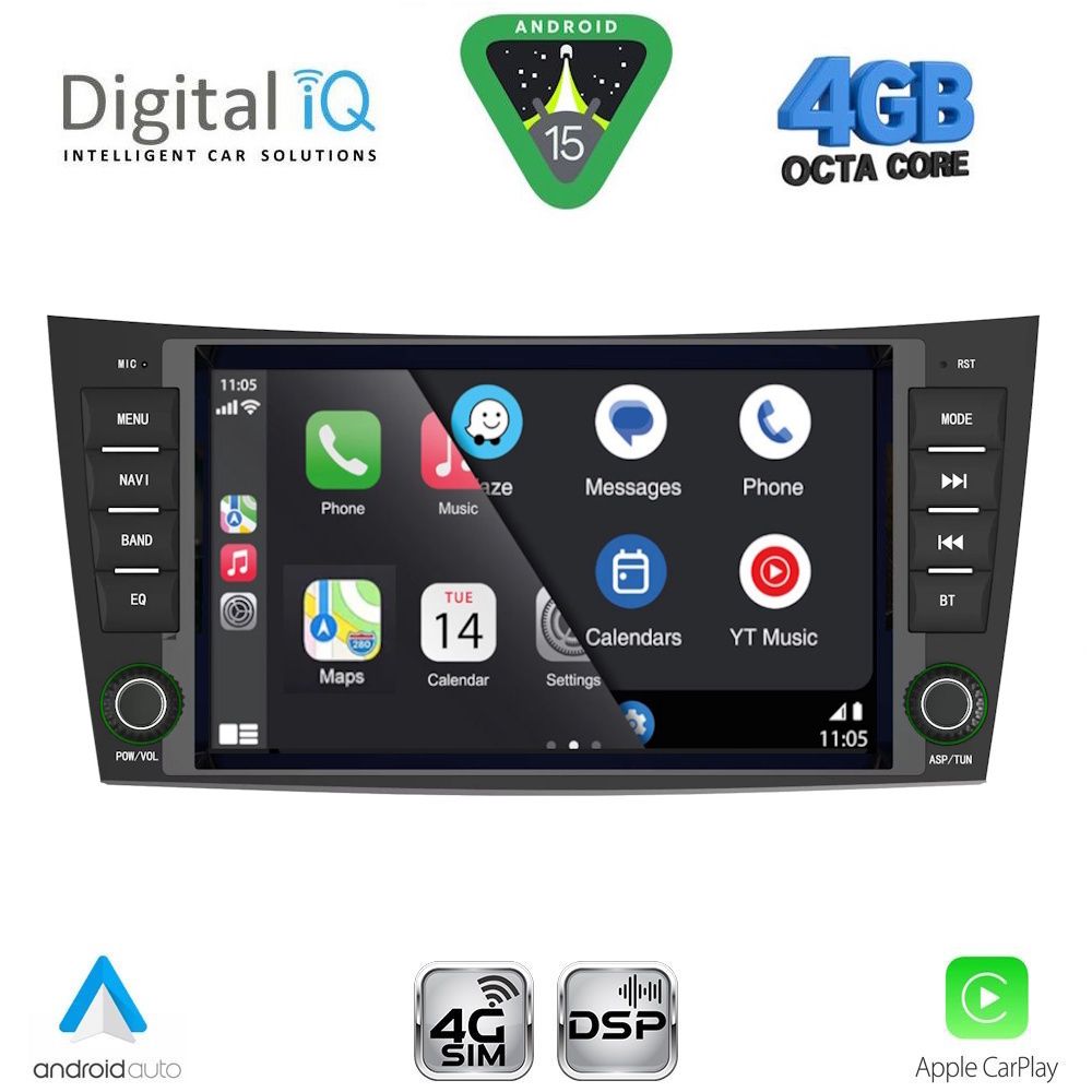 DIGITAL IQ BLG 490_CPA (8" DECK) MULTIMEDIA SYSTEM for MERCEDES E (W211) – CLS (W219) mod. 2003-2009 DIGITAL IQ BLG 490_CPA (8" DECK) MULTIMEDIA SYSTEM for MERCEDES E (W211) – CLS (W219) mod. 2003-2009