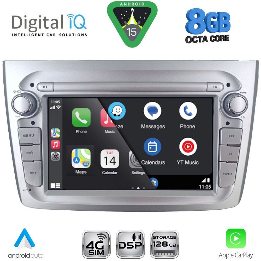 DIGITAL IQ BLM 757SL_CPA (7" DECK) MULTIMEDIA OEM for ALFA ROMEO MITO mod. 2008-2018 (SILVER) DIGITAL IQ BLM 757SL_CPA (7" DECK) MULTIMEDIA OEM for ALFA ROMEO MITO mod. 2008-2018 (SILVER)