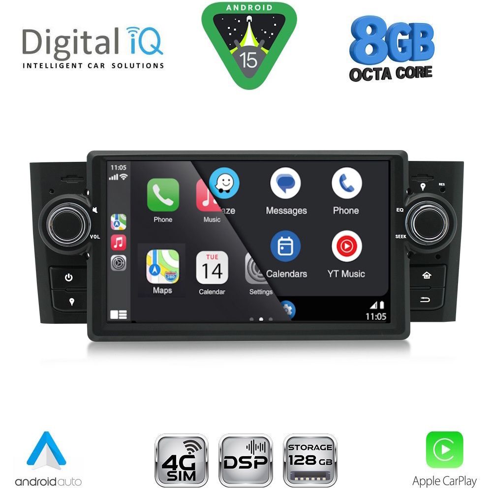 DIGITAL IQ BLM 763_CPA (7" DECK) MULTIMEDIA OEM for FIAT GRANDE PUNTO mod. 2005-2012 DIGITAL IQ BLM 763_CPA (7" DECK) MULTIMEDIA OEM for FIAT GRANDE PUNTO mod. 2005-2012