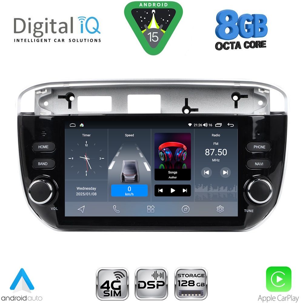 DIGITAL IQ BLM 764_CPA (7" DECK) MULTIMEDIA OEM for FIAT GRANDE PUNTO mod. 2012-2018 – EVO mod. 2009-2018 DIGITAL IQ BLM 764_CPA (7" DECK) MULTIMEDIA OEM for FIAT GRANDE PUNTO mod. 2012-2018 – EVO mod. 2009-2018