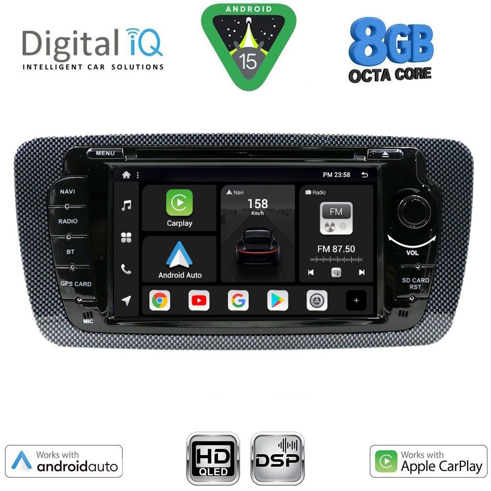 DIGITAL IQ BXF 746_CPAA (7" DVD) MULTIMEDIA SYSTEM for SEAT IBIZA mod. 2008-2015 DIGITAL IQ BXF 746_CPAA (7" DVD) MULTIMEDIA SYSTEM for SEAT IBIZA mod. 2008-2015