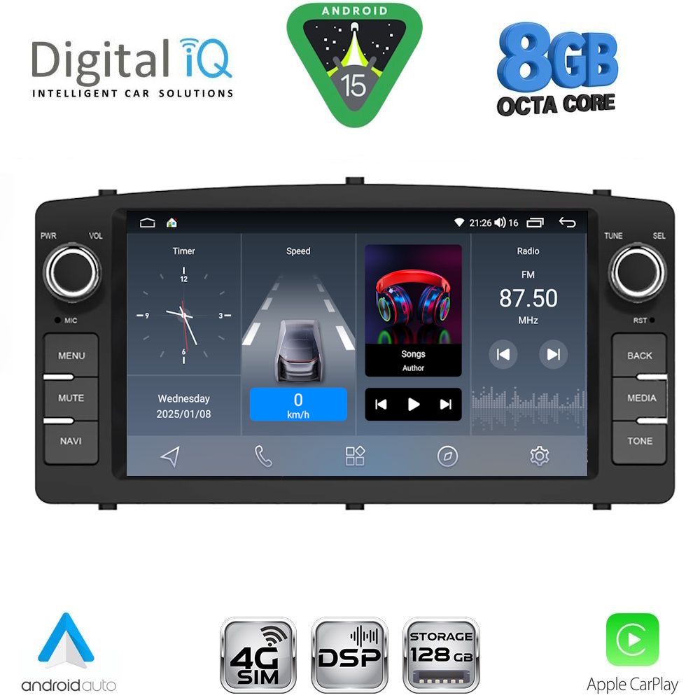 DIGITAL IQ BLM 710_CPA (7" DECK) MULTIMEDIA OEM for TOYOTA COROLLA mod. 2000-2006 DIGITAL IQ BLM 710_CPA (7" DECK) MULTIMEDIA OEM for TOYOTA COROLLA mod. 2000-2006