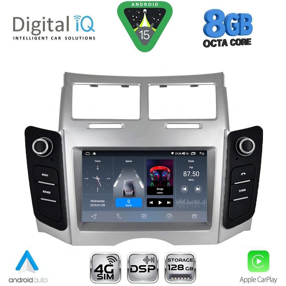 DIGITAL IQ BLM 729_CPA (7" DECK) MULTIMEDIA OEM for TOYOTA YARIS mod. 2006-2011 DIGITAL IQ BLM 729_CPA (7" DECK) MULTIMEDIA OEM for TOYOTA YARIS mod. 2006-2011