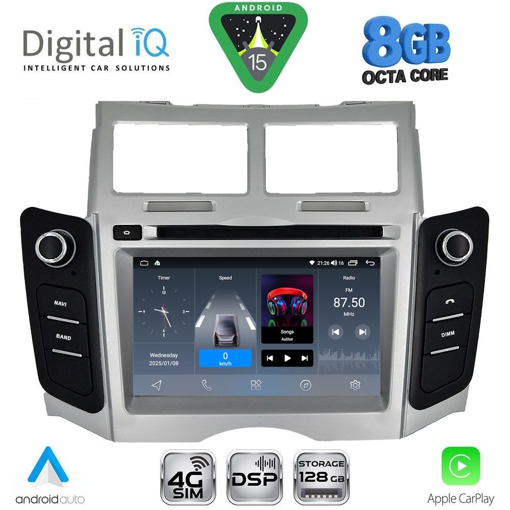 DIGITAL IQ BLM 729_CPA (7" DECK) MULTIMEDIA OEM for TOYOTA YARIS mod. 2006-2011 DIGITAL IQ BLM 729_CPA (7" DECK) MULTIMEDIA OEM for TOYOTA YARIS mod. 2006-2011