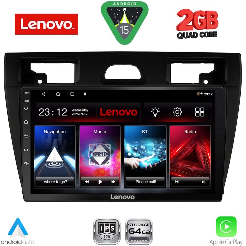 LENOVO LVD 2153BL_CPA (9inc) MULTIMEDIA TABLET for FORD FIESTA mod. 2005-2008 (BLACK) LENOVO LVD 2153BL_CPA (9inc) MULTIMEDIA TABLET for FORD FIESTA mod. 2005-2008 (BLACK)
