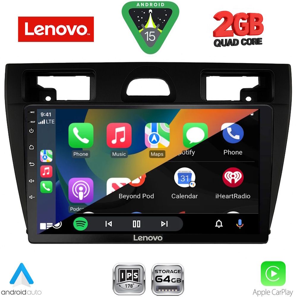 LENOVO LVD 2153BL_CPA (9inc) MULTIMEDIA TABLET for FORD FIESTA mod. 2005-2008 (BLACK) LENOVO LVD 2153BL_CPA (9inc) MULTIMEDIA TABLET for FORD FIESTA mod. 2005-2008 (BLACK)
